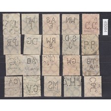 German Reich, company punchings, perfins