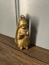 Vintage Brass Dutch Woman Door