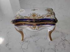 Noritake Piano Stool trinket box Japanese porcelain