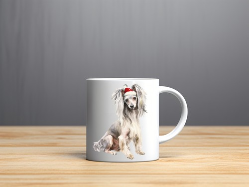 Chinese crested dog christmas - chinese,