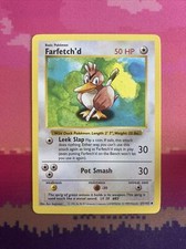 Pokemon Card Farfetch'd Shadowless Base Set 27/102 Near Mint