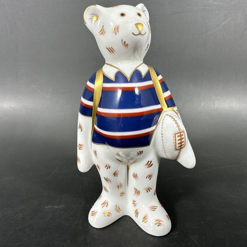 Royal crown derby rugby bear - crown,