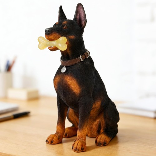 Doberman statue indoor - doberman,
