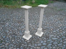 PAIR OF VINTAGE PAINTED PINE JARDINIERE / TORCHERE / PEDESTAL STANDS
