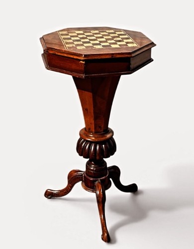 Victorian mahogany chess - victorian,