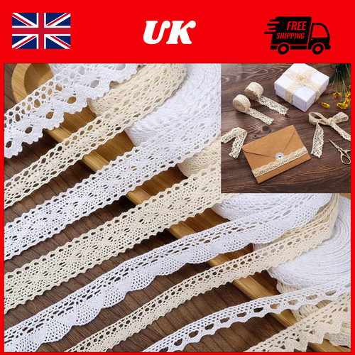 Cotton lace trim vintage - 5m,