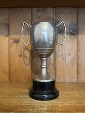 Medium NOT ENGRAVED vintage silver plate trophy, loving cup, trophies, trophy
