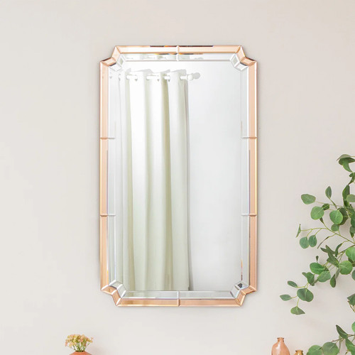 Rectangle pink glass - glass, art