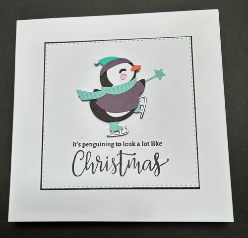 Handmade christmas card with - christmas,