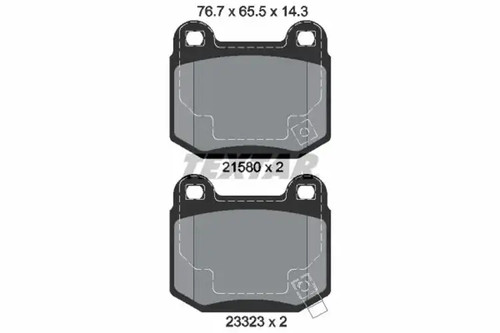 Brake pads 2158001 - textar, for