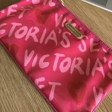 Victoria's Secret Red Vinyl Toiletry Bag