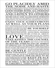 DESIDERATA - GO PLACIDLY AMID