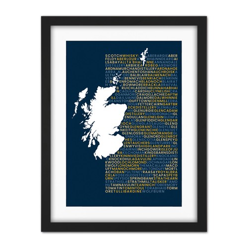Scotch whisky distilleries map - scotch,