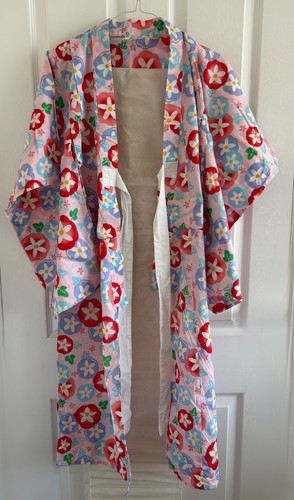 Japanese yukata with - cream, obi