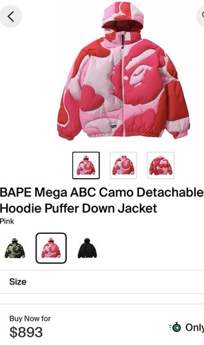 Bape mega abc camo detachable - abc,