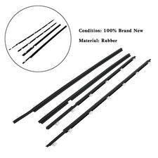 4x Outer Weatherstrip Door Belt Seal For Toyota Land Cruiser FJ80 HDJ81 90-98 A1