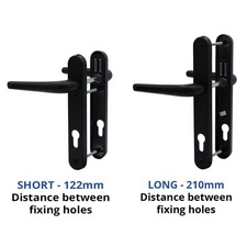 UPVC Door Handle 92PZ Sprung Pair for PVC and Composite Doors