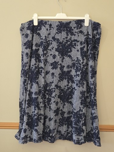 Bonmarche navy blue midi - midi, skirt