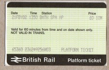 Bath Spa APTIS W03 - APTIS platform ticket - final example of this name