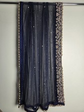 *Missing Beads* Navy Blue Net