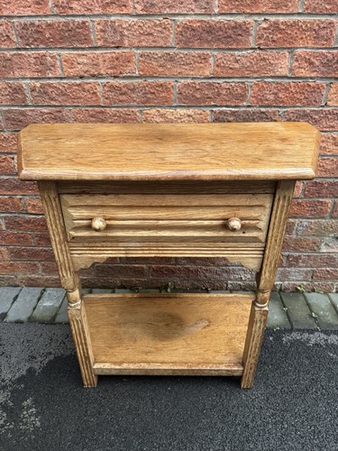 Antique oak hall table - antique,