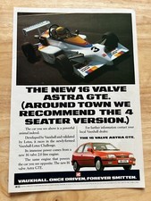 Vintage 1989 MK2 Vauxhall Astra 16V GTE Automotive Original Advert Advertising