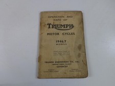 Triumph Motor Cycles 1946 /