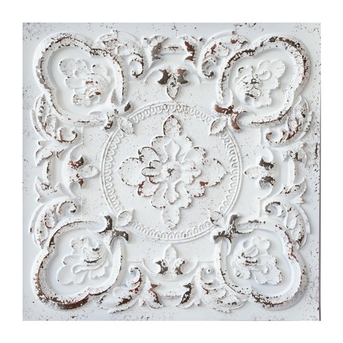 Tin ceiling tile embellished - tin,