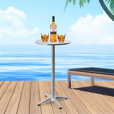 23.6" Round Pub Table Bistro
