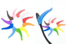 UK EAR GRIP GLASSES HOOKS ANTI SLIP SILICONE SPECTACLE RETAINERS 12 COLOURS