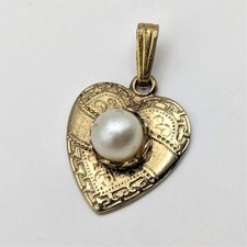 Vintage Gold Tone Mini Heart