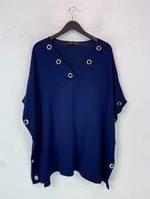 Frank Usher Navy Plain V-Neck