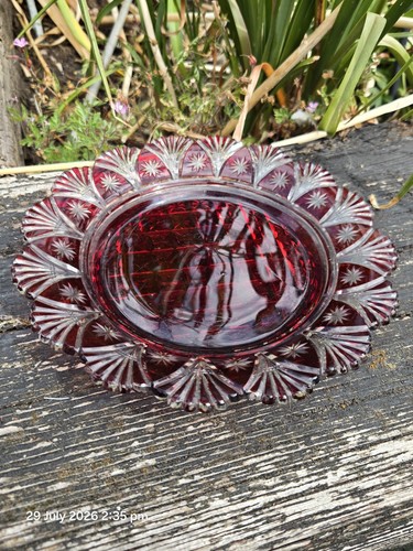 Vintage bohemian ruby red - vintage,
