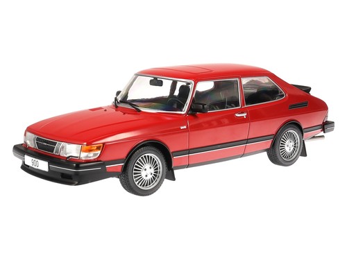 Saab 900 1981 red diecast - red,