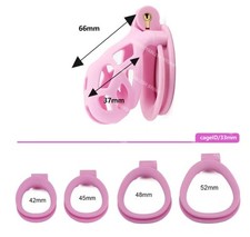Chastity Cage Device Male Pink