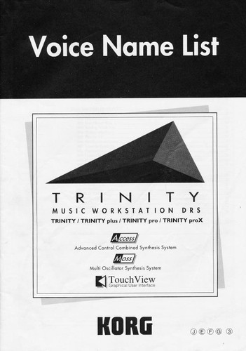 Korg trinity workstation - trinity,