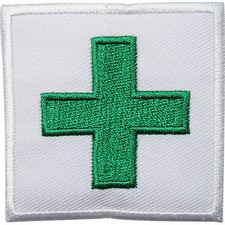 Green First Aid Cross
