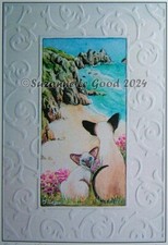 Siamese cat art print limited