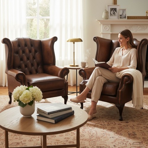 High back chairs chesterfield - high,