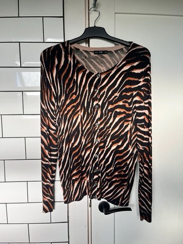 Tiger print cardigan - print, size