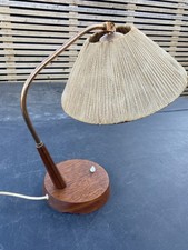 Mid Century Model 33 Teak Table Lamps by TEMDE LEUCHTEN Danish Design