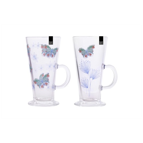 Glass latte mug - glass,