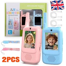 Video Walkie Talkie Toy 2 Pack Rechargeable Walkie Talkie with Screen Long Range