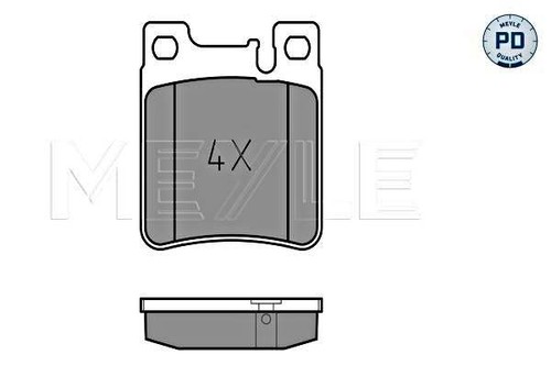 Rear disc brake pad - rear, meyle