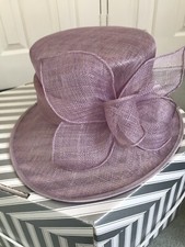 HOUSE OF FRASER Lilac STRAW WEDDING RACES SPECIAL OCCASION  HAT