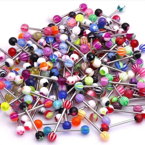 Tongue bars surgical steel - bars,