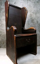 Antique 19th Century Shepherd's Lambing Chair