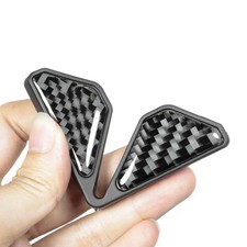 1 Pair 3D Carbon Fiber Car