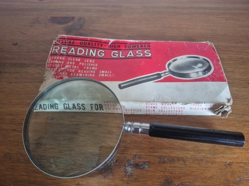 Vintage reading glass - vintage,