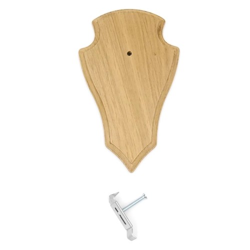 Deer trophy shield - 1x, pointed